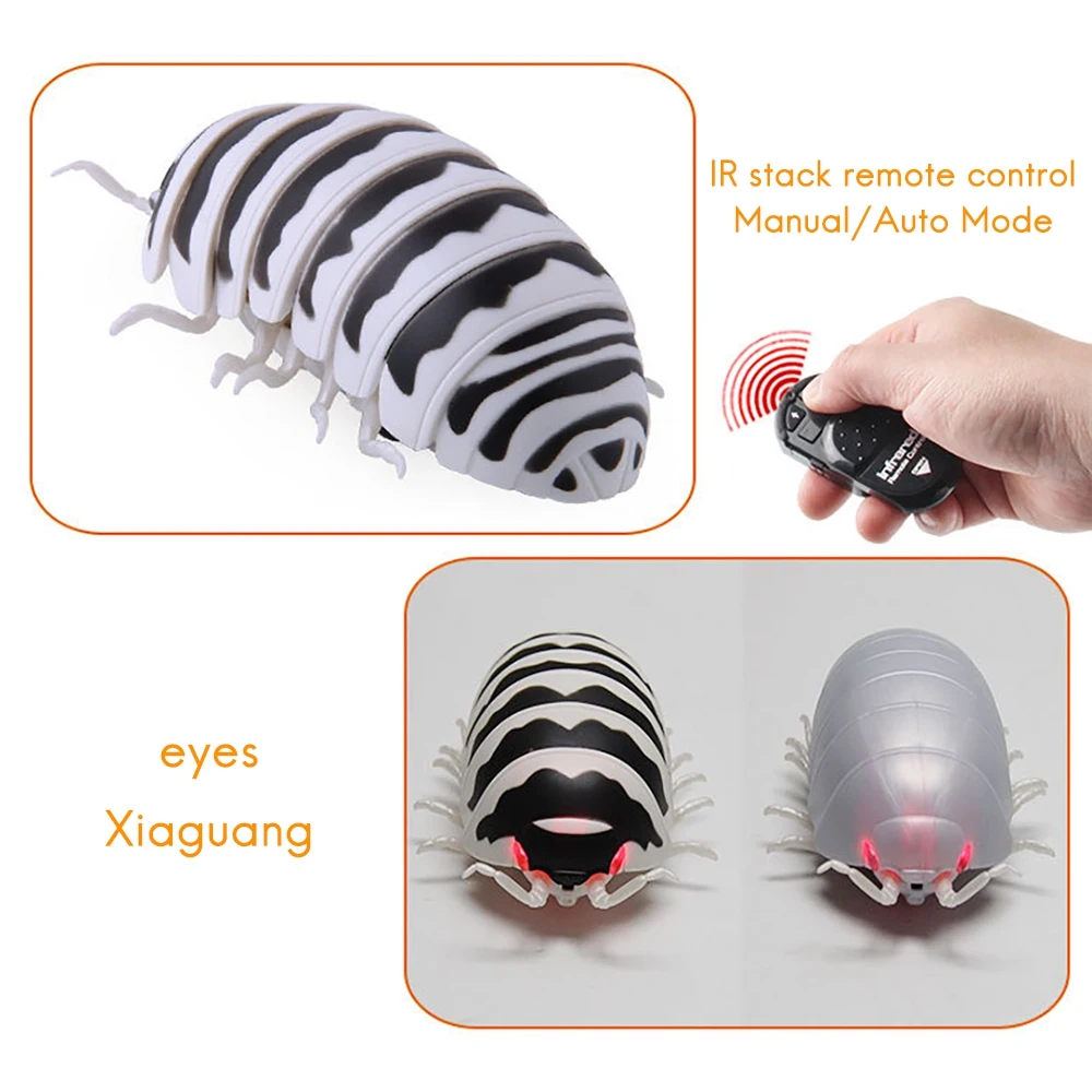 Simulation Remote Control PillBug Toy Realistic Novelty Tricky Toy for Children Kids Birthday Gift Toy RC Animal Toy A 5