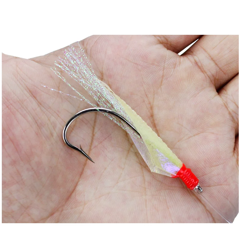 Sabiki Soft Fishing Köder Haken Tackle Salzwasser künstliche 5/6 Haken Angel köder See boot Strand Pier Köder Schnur Haken – Detail 11