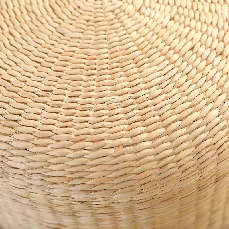 Japanese Style Round Tatami Cushion Yoga Meditation Floor Cushions Handmade Pillow Floor Natural Straw Cushion Decor Mat Sit 6