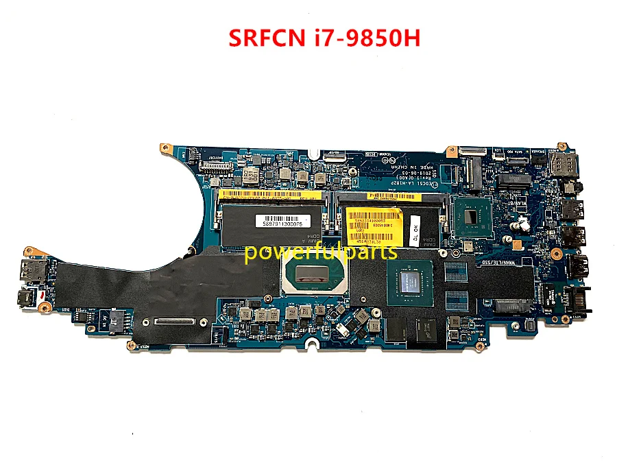 

Refurbished for dell latitude 5501 motherboard with i7-9850H cpu 0W8C2V CN-0W8C2V EDC51 LA-H182P working perfect