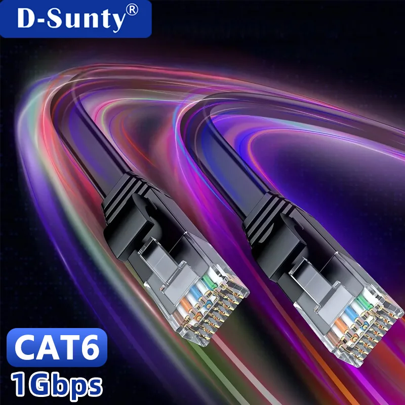 Cat6 이더넷 케이블 인터넷 LAN 네트워크 플랫 RJ45 컴퓨터 이더넷 패치..