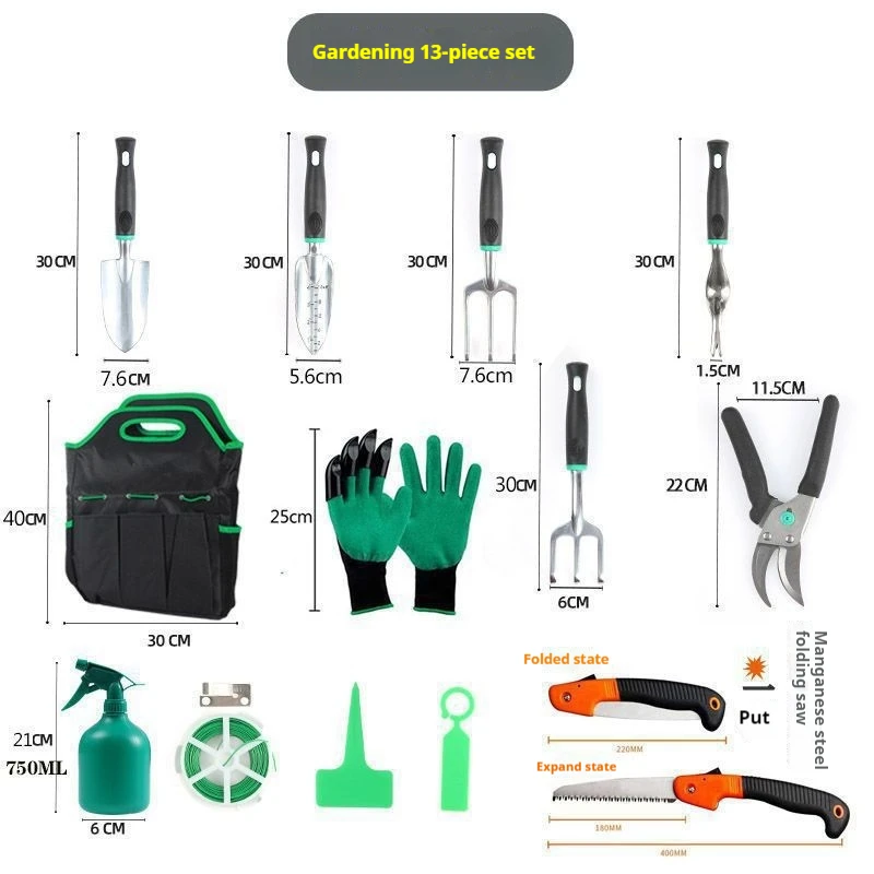 Portable Gardening Scissors Rust-Anti Sharp Heavy Duty Thicken Steel Hand Pruning Shears For Garden Flower Tree