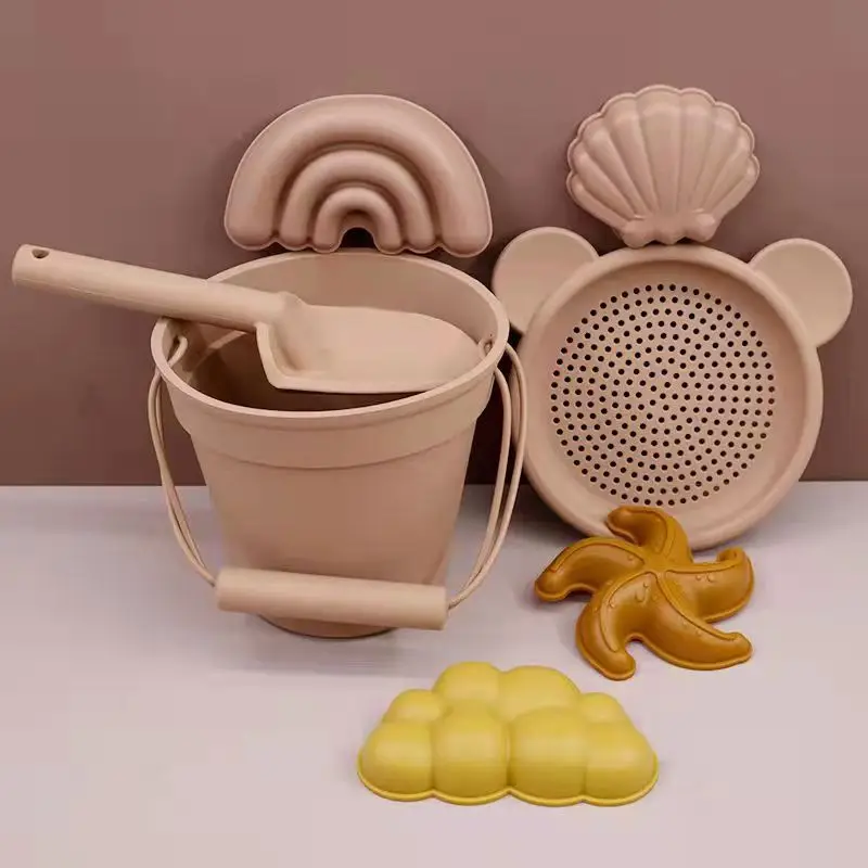 Silicone Sieve Summer Beach Toys for Kids Children Cute Animal Model Ins Rubber Dune Sand Toy Funny Seaside Tools Accessories 6