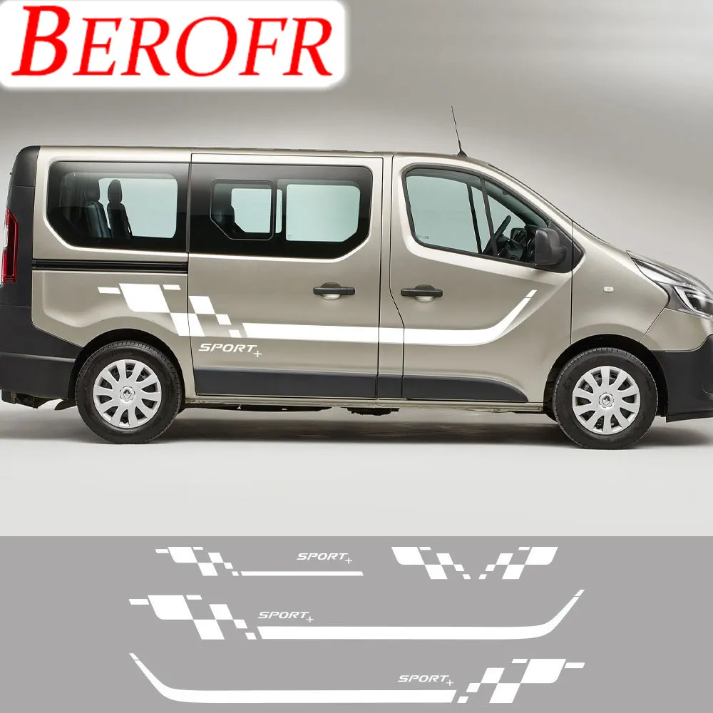 4 Pezzi Adesivi Auto Per Renault Trafic Vauxhall Opel Vivaro Fiat Talento Nissan Nv300 Camper Van Decalcomanie In Vinile Accessori Tuning