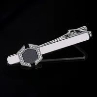 Fashion Men's Accessories Starry Sky Geometric Hexagonal Cufflinks Shirt Tie Clip Business Party Jewelry Promotion Souvenir Gift 5