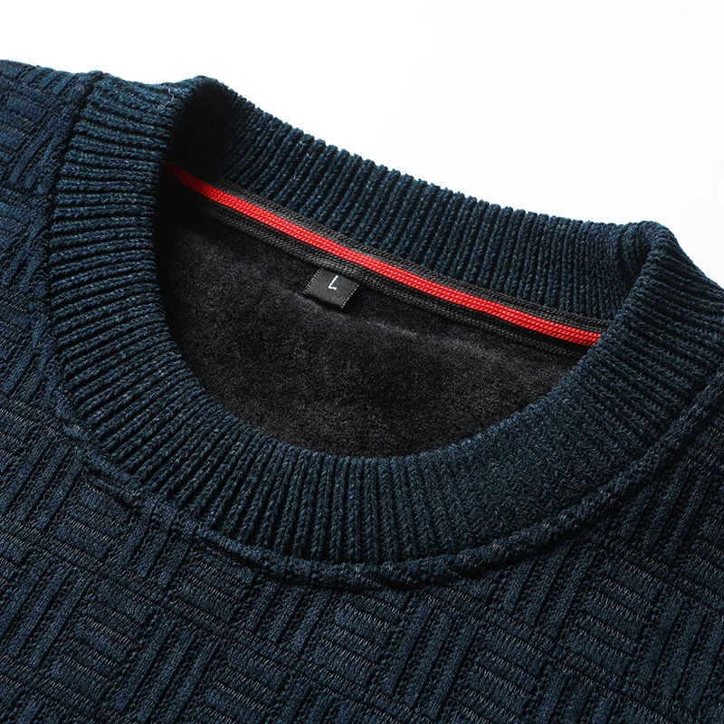 Sweater Men's Round Neck Underlay Underlay Sweater 2023 Spring and Autumn New Business Casual Sweater Knitwear Men's Winter