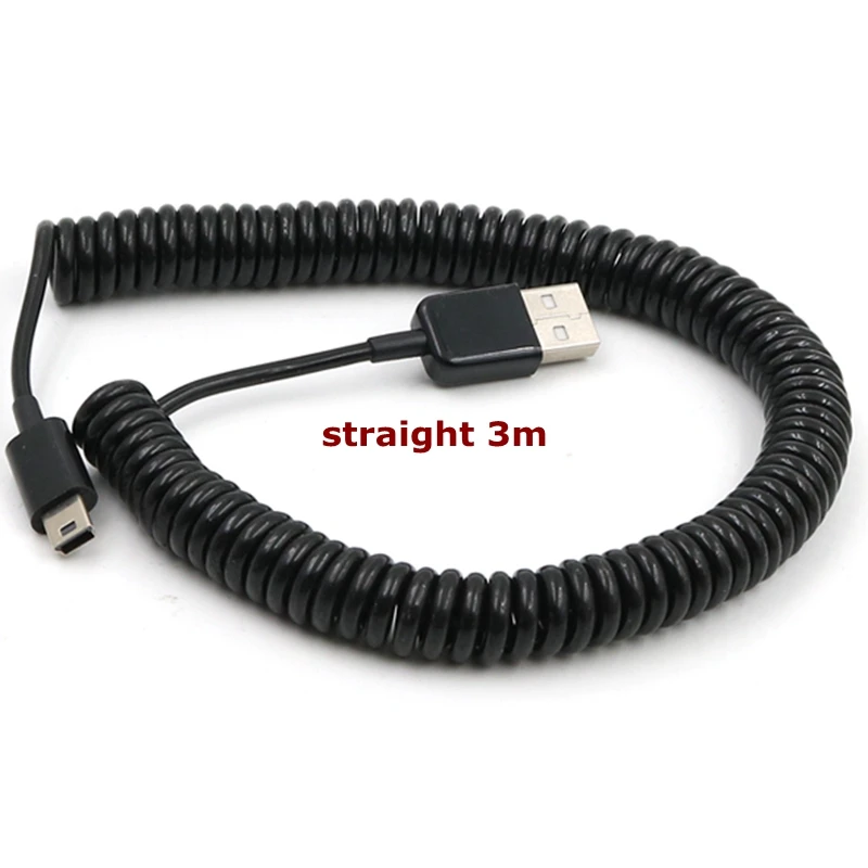 Cavo Adattatore USB 2.0 A Maschio A Mini USB 5 Pin Maschio – 5 Piedi (1.5 M) A Spirale