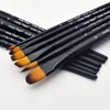 6pcs Professional Artist Paint Detail Tip Brushes, Anti-Shedding Nylon Bristles(Include Round, Filbert, Flat, Angle) 4