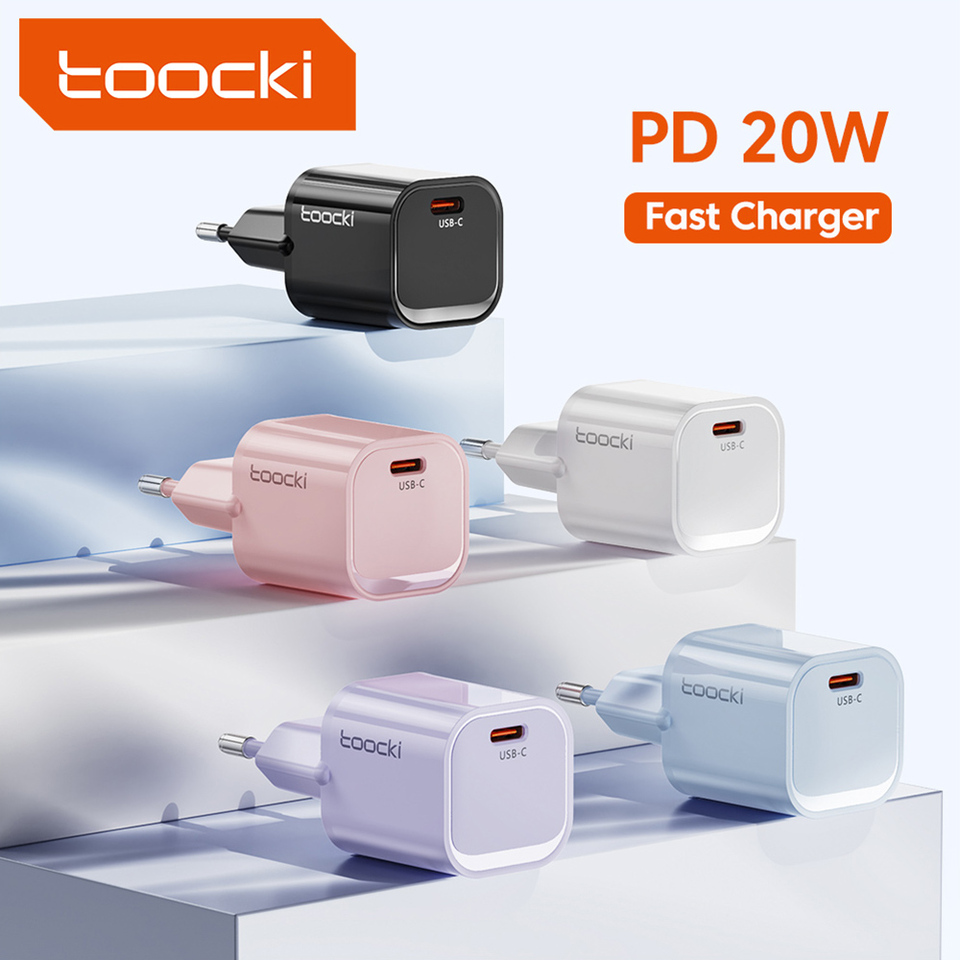 Toocki PD 20W USB Charger QC3.0 Fast Charging Type C Charger for iPhone 14 13 12 11 Pro Max Samsung Xiaomi Honor OPPO Realme