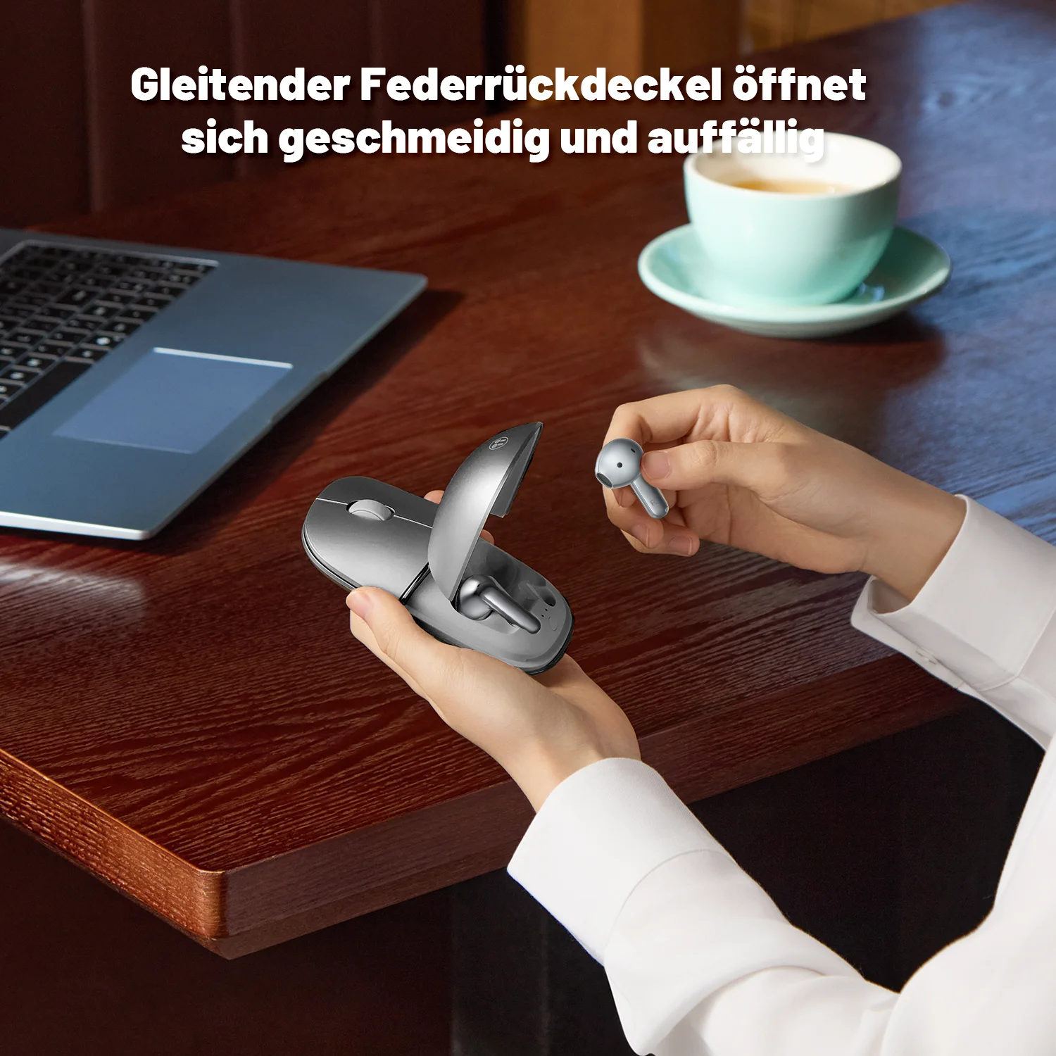 HONOR MouseBuds Pro 2-in-1 Maus&Kopfhörer gemeinsamer USB-Empfänger leichtes Semi-In-Ear intelligentes ANC Aufladung in der Maus – Detail 5