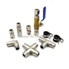 High pressure spray joint atomizing nozzle accessories end straight through single spray double spray elbow tee 9.52mm 1