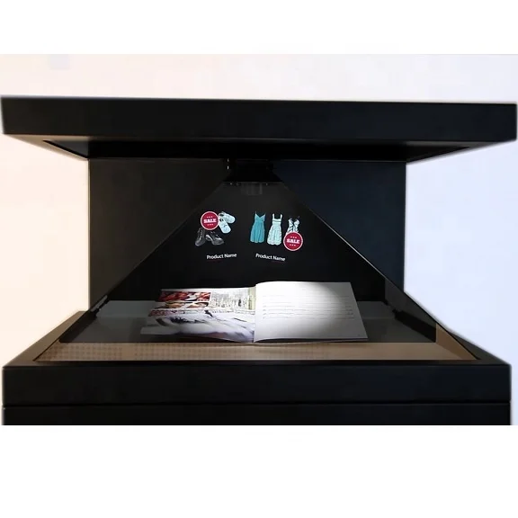 

270 degree 3d holographic display box pyramid /3D hologram Display Showcase Pyramid Holographic Advertising