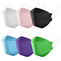 20/40/60PC KN95 Face Mask Adult mascarillas Mask Fish Non Woven 4-Ply ffp2mask Mixed Style 3D Mask mascherine ffp2 Masks 2
