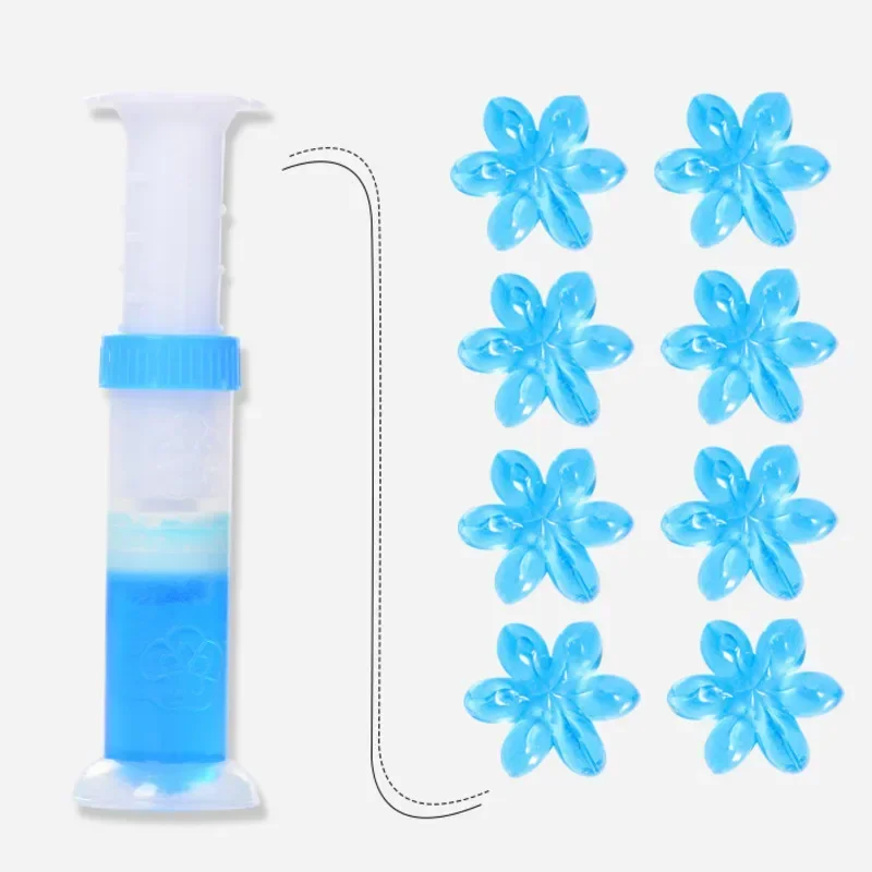 Toilet Deodorant Air Freshener Aromatic Flower Needle Detergent Flower Toilet Fragrance Deodorant Gel Cleaner Home Clean