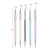 5 Pcs/Sets Nail Art Pen 2 In 1 Double Ends Dotting Drawing Painting UV Gel Liner Polish Brush Set Nail Art Dotting Tools 5