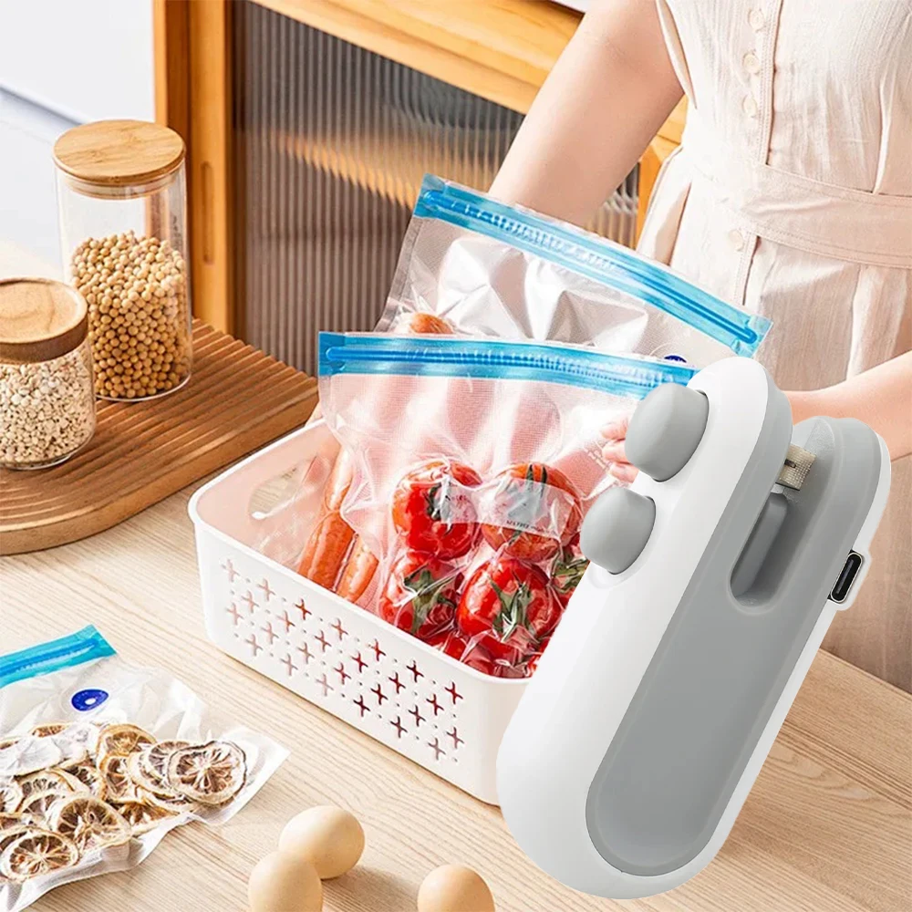 Mini Manual Hand Press Heat Sealer Portable Plastic Bag Sealer for Snacks Food Household Kitchen Small Impulse Sealing Machine 2