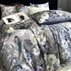 1000TC Egyptian Cotton Bedding Set, Vintage Oil Painting Style, Plant Flowers Pattern, Soft, Duvet Cover, Bed Sheet, Pillowcases 1