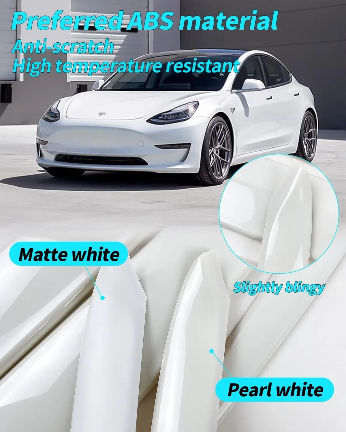 For Model 3 Model Y 2019-2024 Dashboard Cover and Door Trim Panel Dash Trim Compatible with Tesla Model Y  2024 Model 3 2023