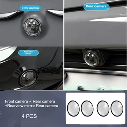 360 - Degree Waterproof Dustproof Car Camera Lens Protector Cover (4pcs)