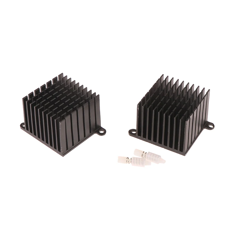 3D Printer Parts Heatsink Aluminum Cooling Heat Sink Radiator Black Heat Dissipation With Ears Motherboard Heat Sink 37*37*30MM - 2