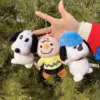 12cm MINISO Snoopys Doll Cartoon Dog Model Stuffed Toy Anime Figures Soft Cute Key Chains Pendant Girls Boy Birthday Gift 1