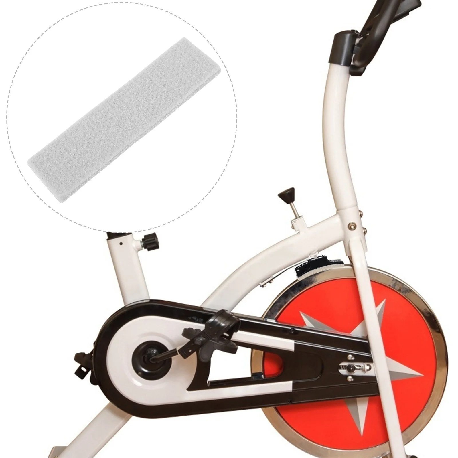 

10 Pcs Felt Brake Pads Exercise Bikes High Waist Sports Cycling Fitness Parts Travel Gym Block Supplies