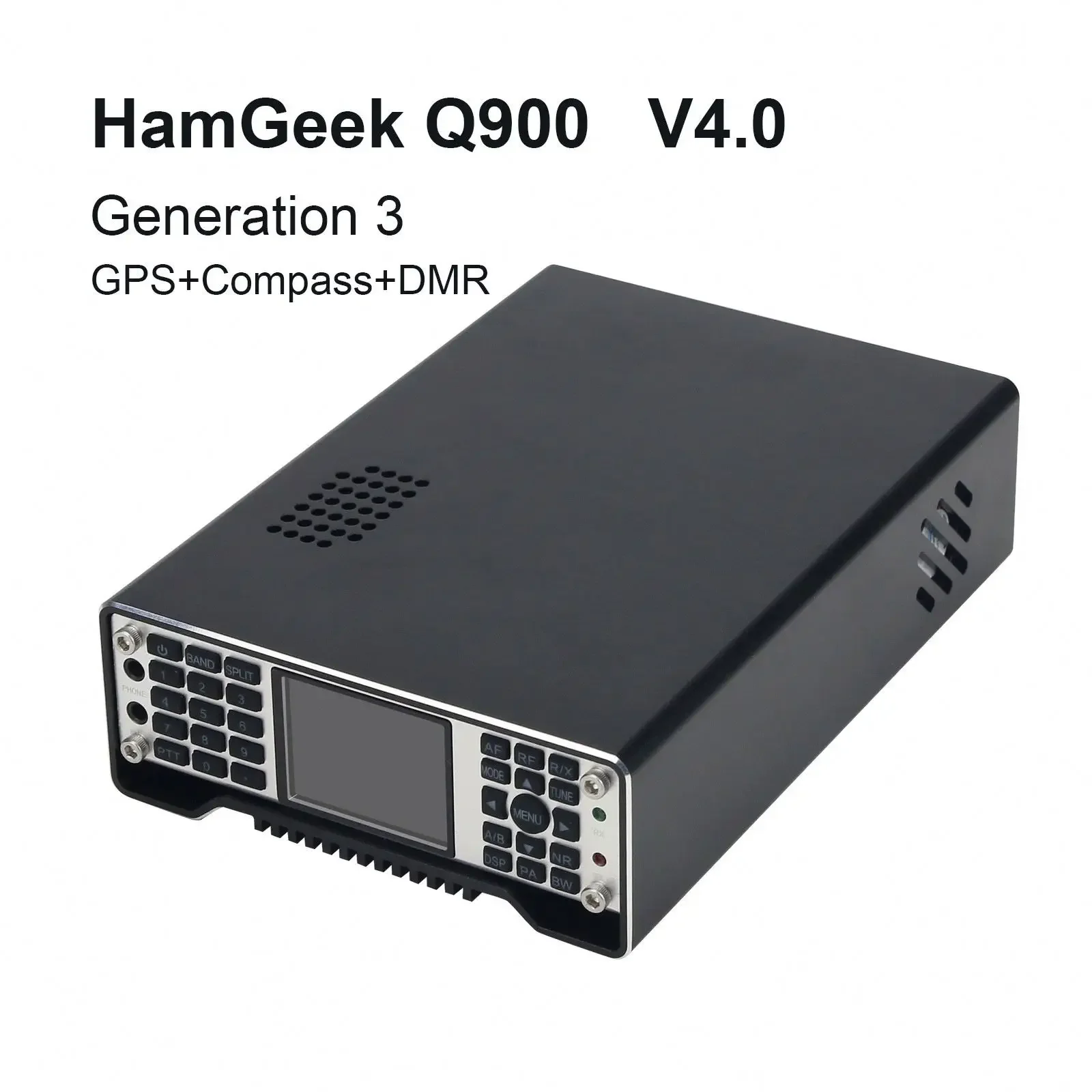 HamGeek Q900 V4.0 100KHz-2GHz SDR 라디오 SDR 트랜시버 (나침반 및 DMR 모듈 포함)