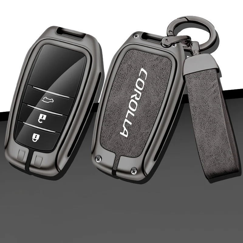 Car Key Cover Case Holder for Toyota Corolla C-HR Highlander Camry Levin RAV4 VIOS IZOA