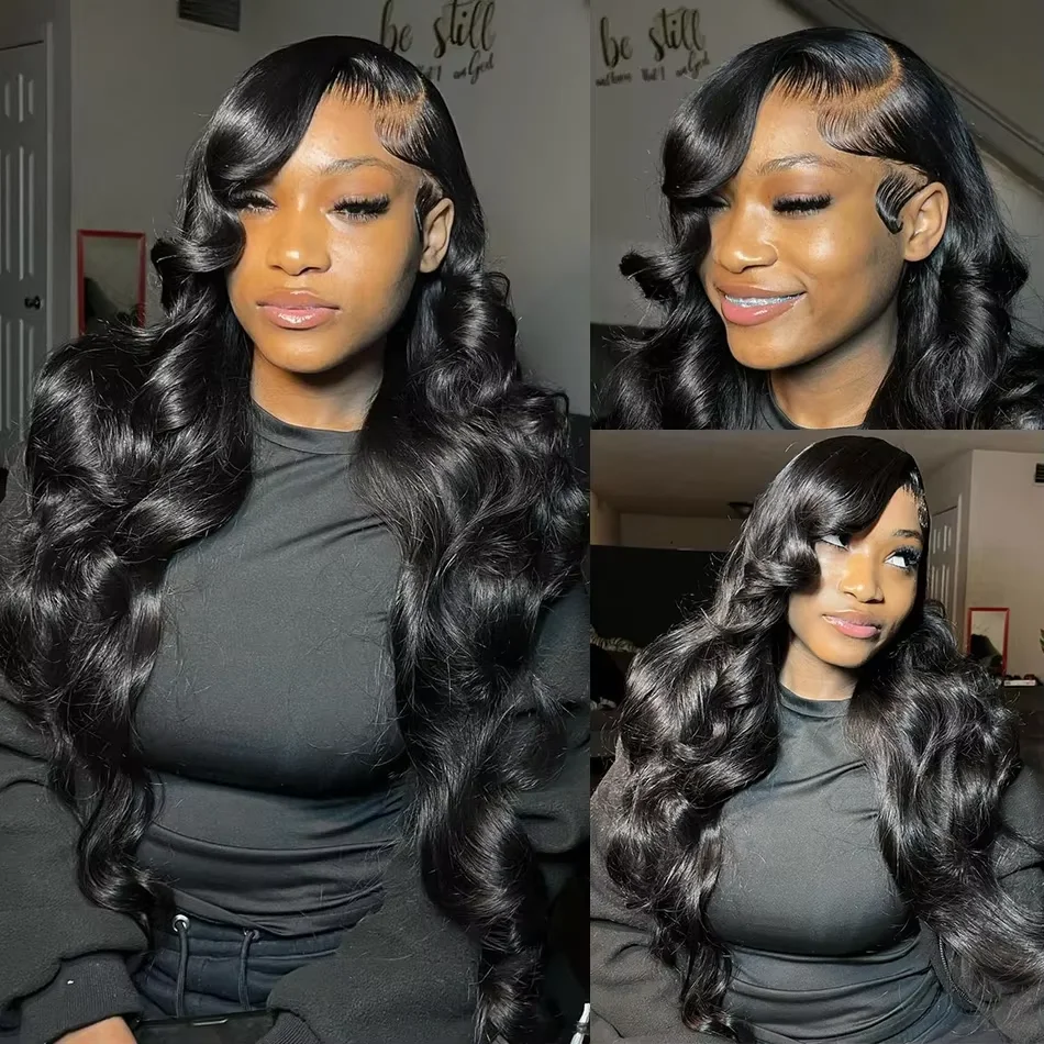 13x6 HD Lace Frontal Wigs 40 Inch Body Wave Human Hair Wig 13x4 360  Lace Front Wig For Black Women Pre Plucked Brazilian Hair