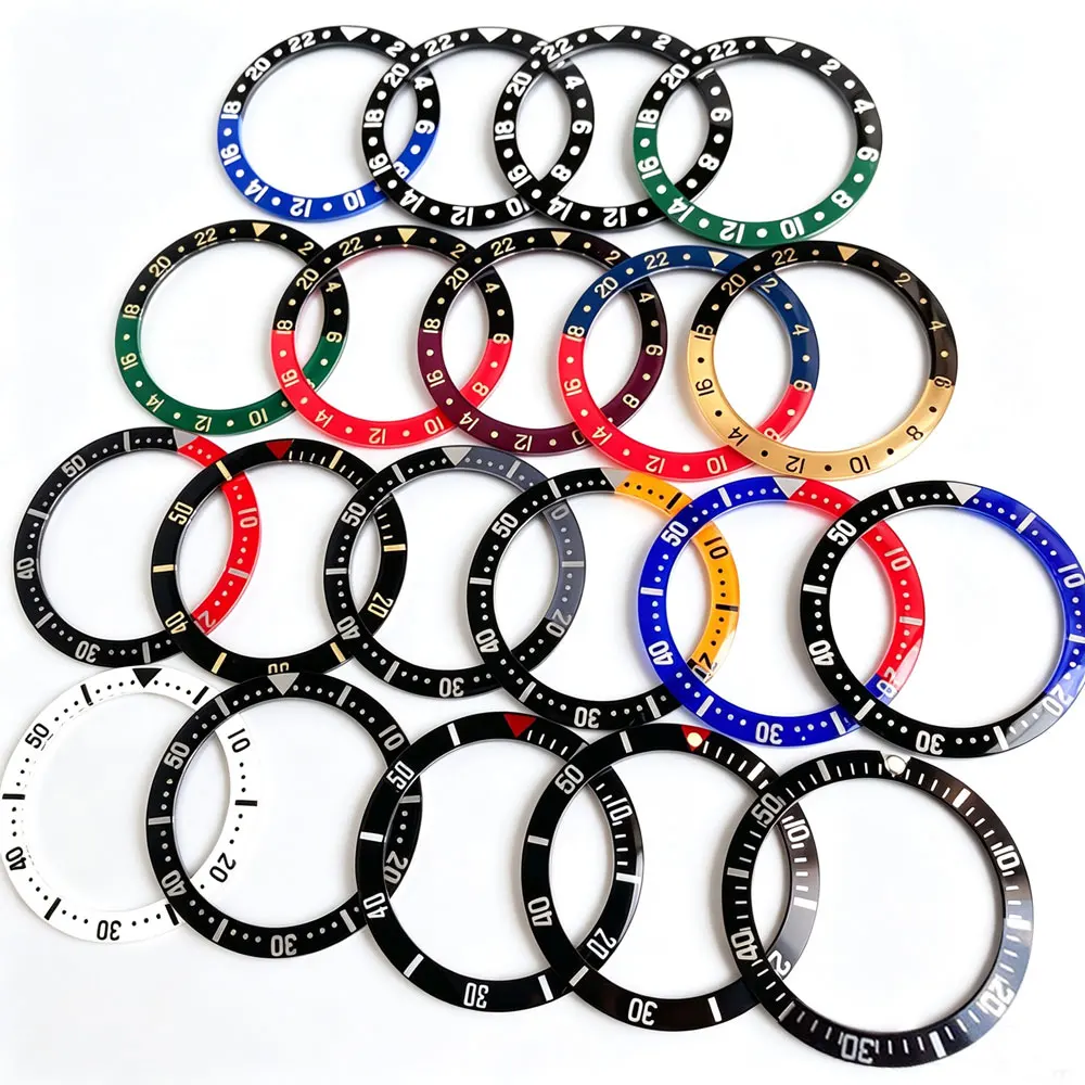 Premium Diving Bezel Insert in Ceramic/Aluminum/Acrylic - 36.5mm*29.2mm, 1 Piece