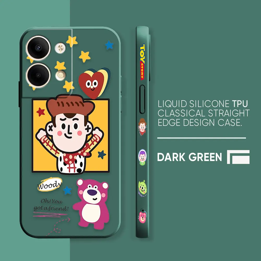 thumbnail image 1 of Case For OPPO RENO 8 7 9 6 7SE 5 4 4SE 4 3 4G 5G PRO PLUS Colour Simple Liquid Silicone Case Cartoon Funny Toy Story Mania, 1 of 5