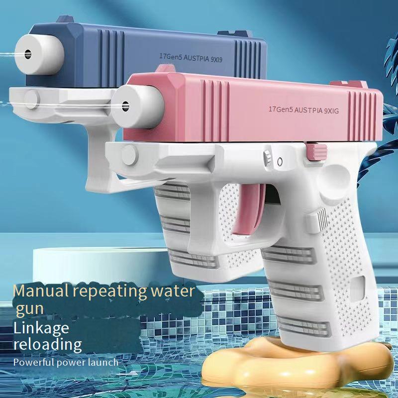 Mini Glock water gun automatic rebore spray long range water pistol children's water toy