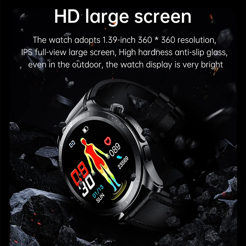 LIGE Ʈ ð ECG + PPG  Ʈ ġ  ü  ǰ ð IP68  Smartwatch