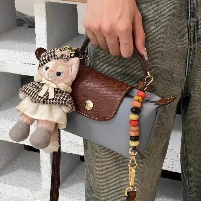 Colorful Beaded Decorative Chain for Longchamp Mini Bags Into Colorful Handheld Non Destructive Modification Shoulder Straps 3