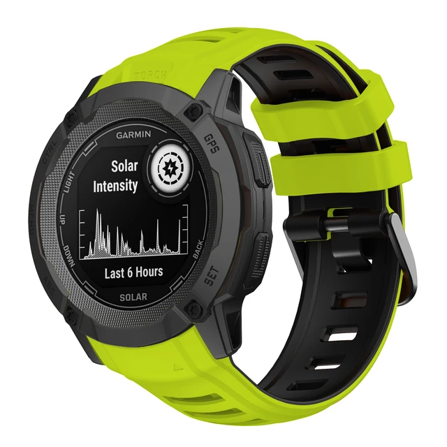 Cinturino Per Garmin Instinct Esports/Solar - In Silicone Morbido, Leggero E Traspirante, 22 Mm - Foto 9