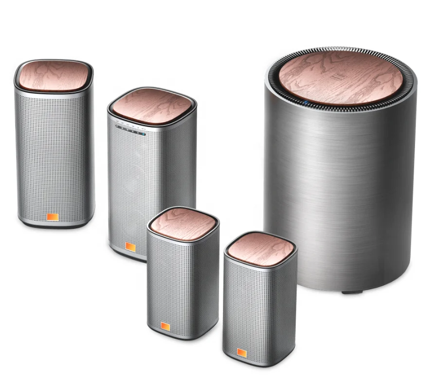 Aiue Factory Dts Stereo Home Theater Systems Soundbar Con Subwoofer Wireless E Altoparlante Surround Altoparlante Surround Alimentato Al 5.1