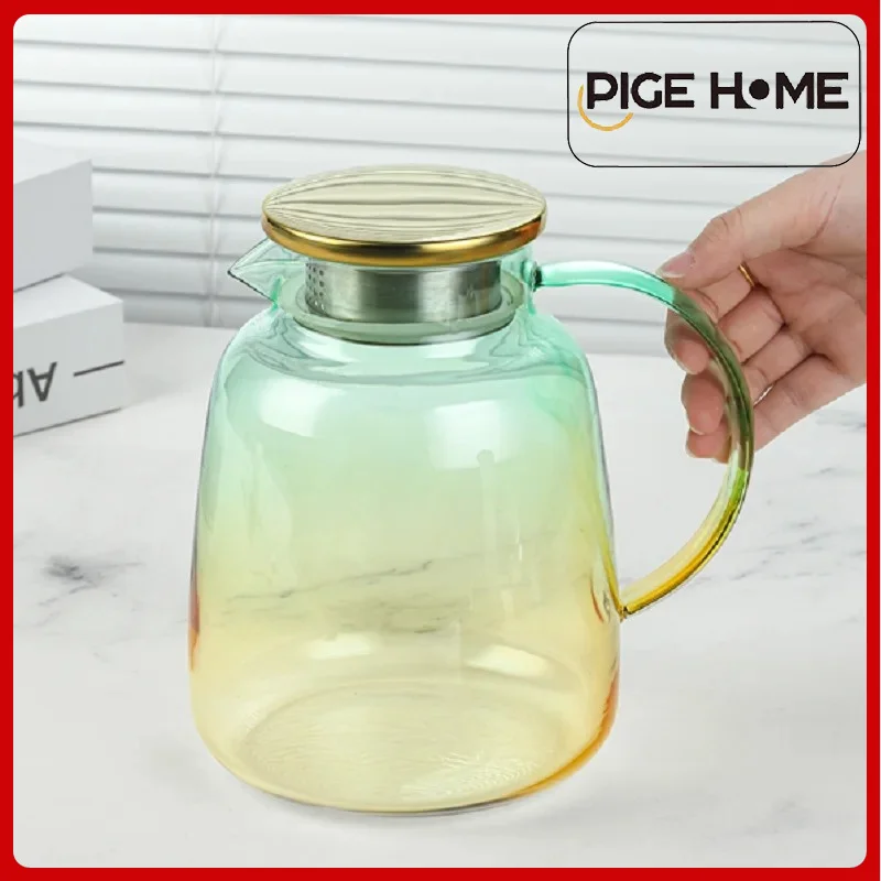 Glass Teapot with Infuser Heat Resistant Teaware