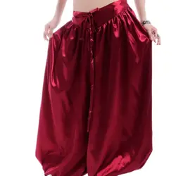 1pcs/lot woman Sexy Satin Belly Dance Costume Tribal Pants Egyptian Harem Pant candy color
