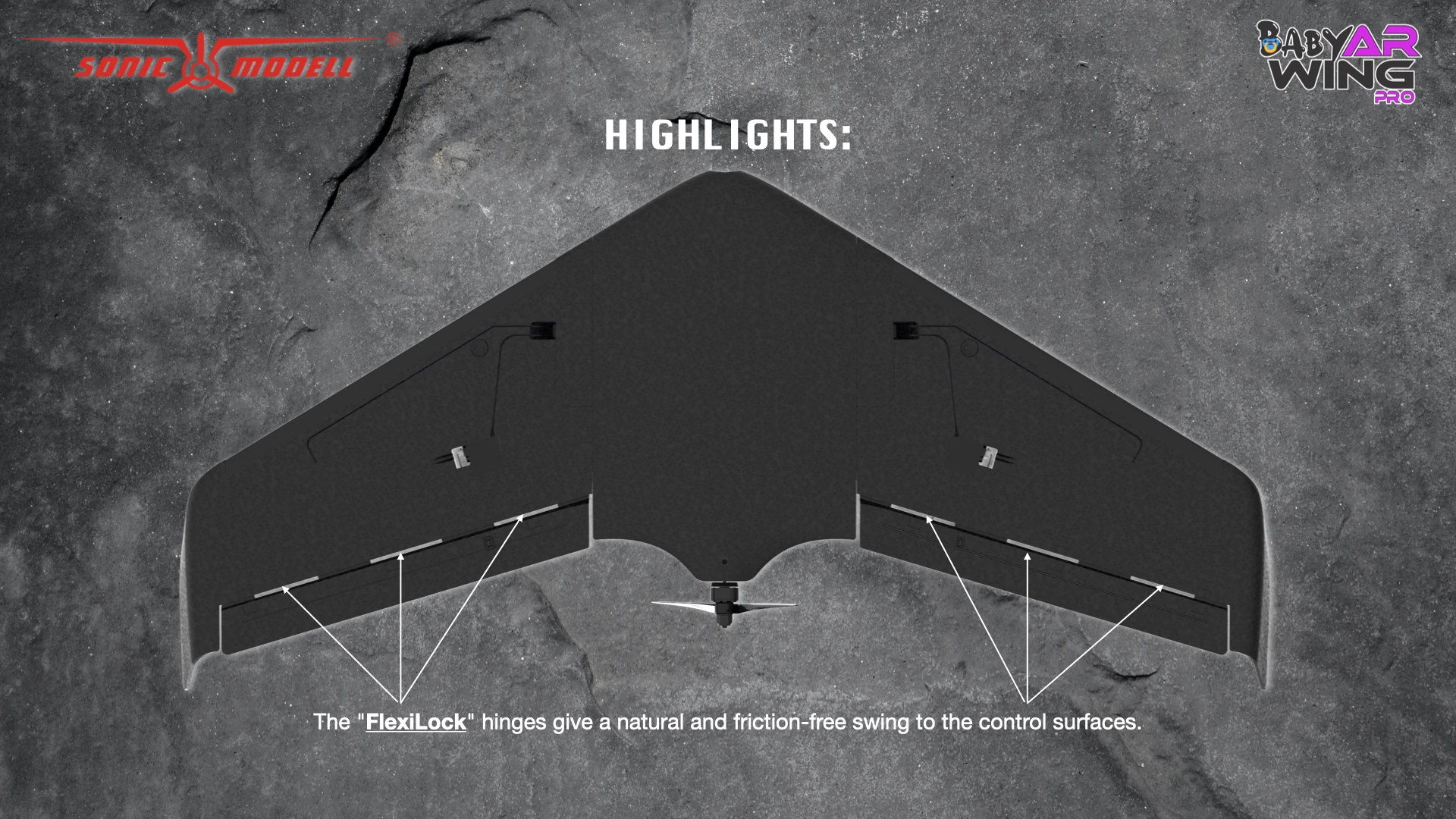 Sonicmodell Baby AR Wing Pro 682mm Wingspan EPP FPV Flying Wing RC Airplane KIT/PNP