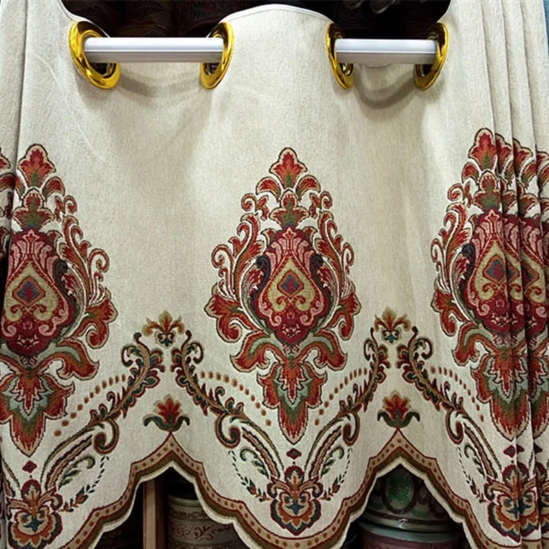 

European-style Chenille Finished Curtain Valance Head, Window Curtain Head, High-end Jacquard, Multi-color Valance