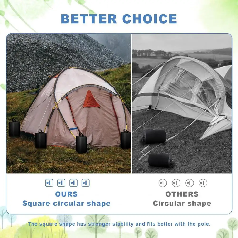 Leak-proof Tent Weight Heavy Duty Canopy Water Weight Bags for Windproof Sun Shelter Patio Umbrella Gazebo Leg Weighting Pouches