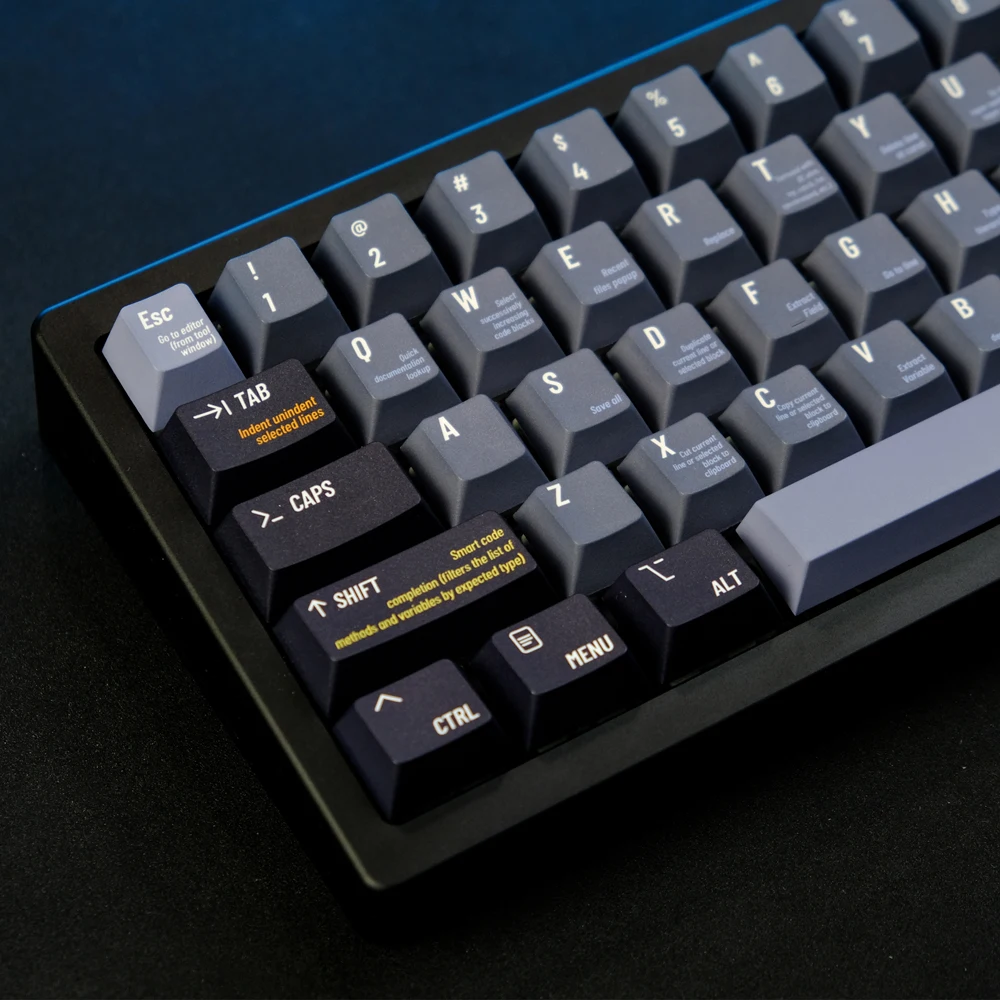 Keycap Teclado Mecânico Olá Mundial Programador Keycaps Perfil Cereja Pbt Sublimação Dye Interruptor mx 1.75u 129 Chaves - Imagem 6