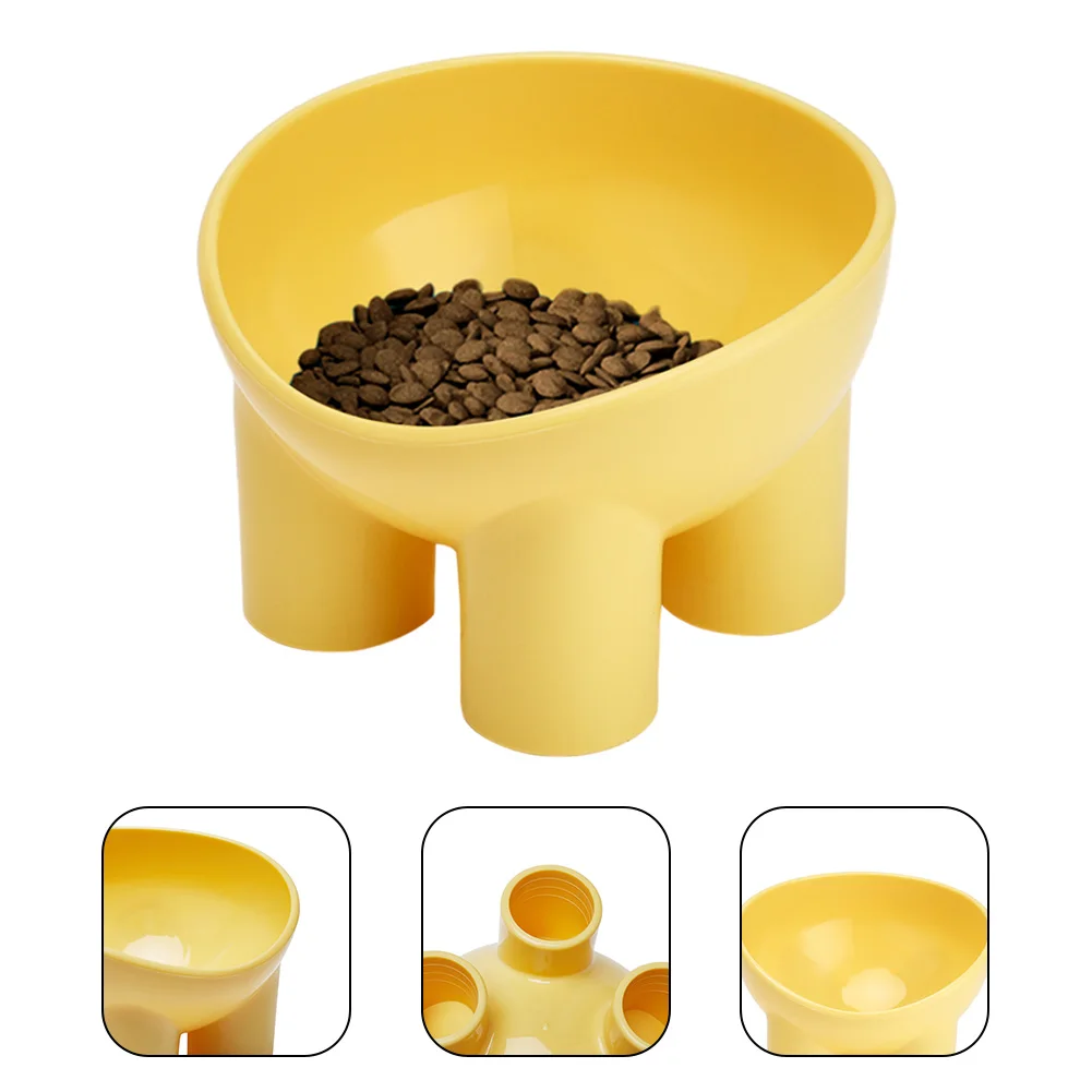 Tieker Anti-dumping Neck Guard Pet Feeding Bowl Macaron Color Cat Food Bowl Pet Feeding Supplies
