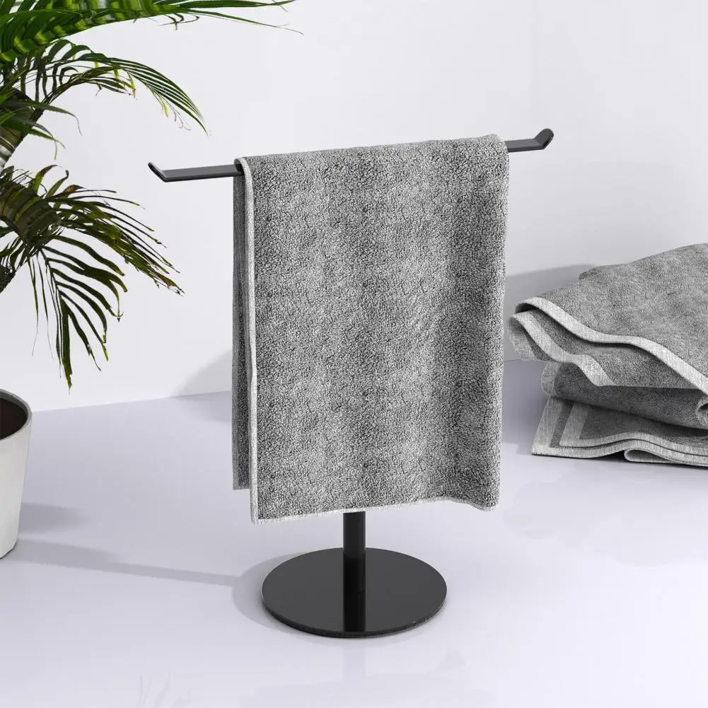 Vertical Towel Rack Easy Installation Towel Rack Modern Bathroom Holder with Heavy Base for Countertop for Hand