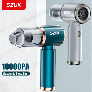 SZUK10000pa 차량용 진공 청소기, 무선 미니 핸드헬드, 강력한 흡입 청소 기계, 휴대용 클리너, 자동차 가정용 키보드