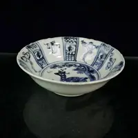 Chinese Old Porcelain Blue And white Floral Pattern plates 2