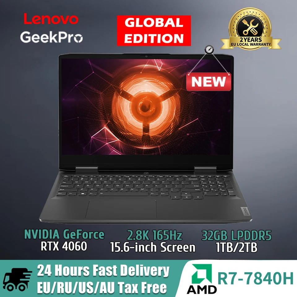 Lenovo GeekPro G5000 2023 E-sports Gaming Laptop AMD Ryzen 7 7840H