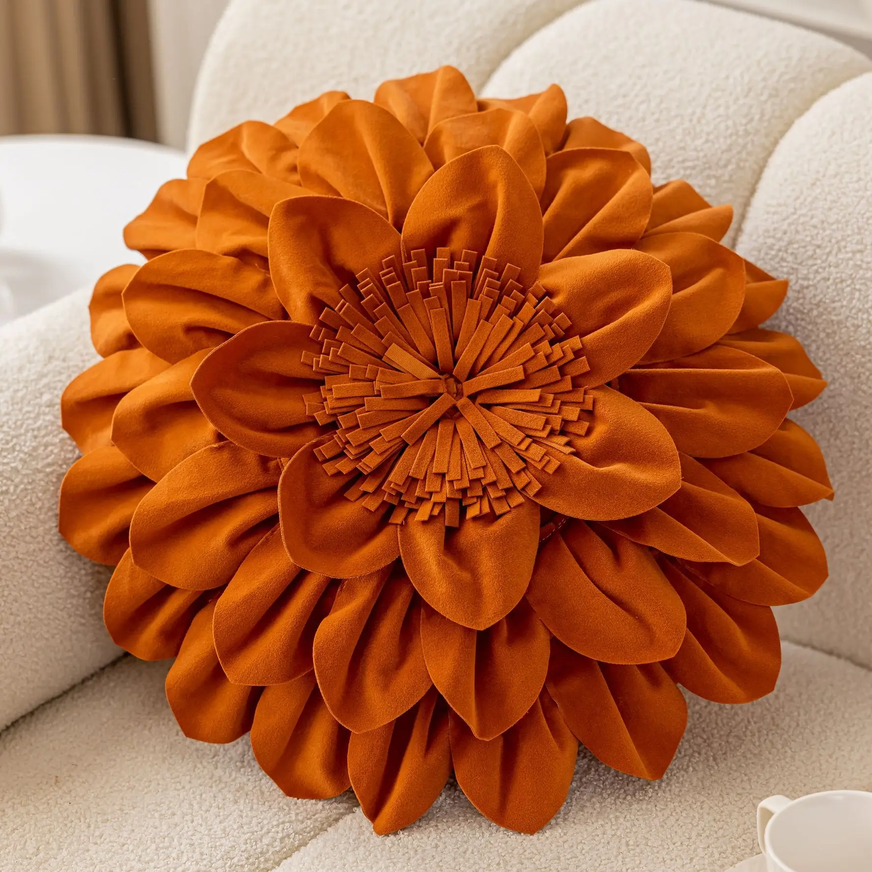 Goldene luxuriöse Sonnenblumen-Schlafkissen für Hotel oder Zuhause oder Reisen, Sofakissen, Wohnzimmer, Wurfkissen, Nachttisch-Rückenkissen – Detail 7