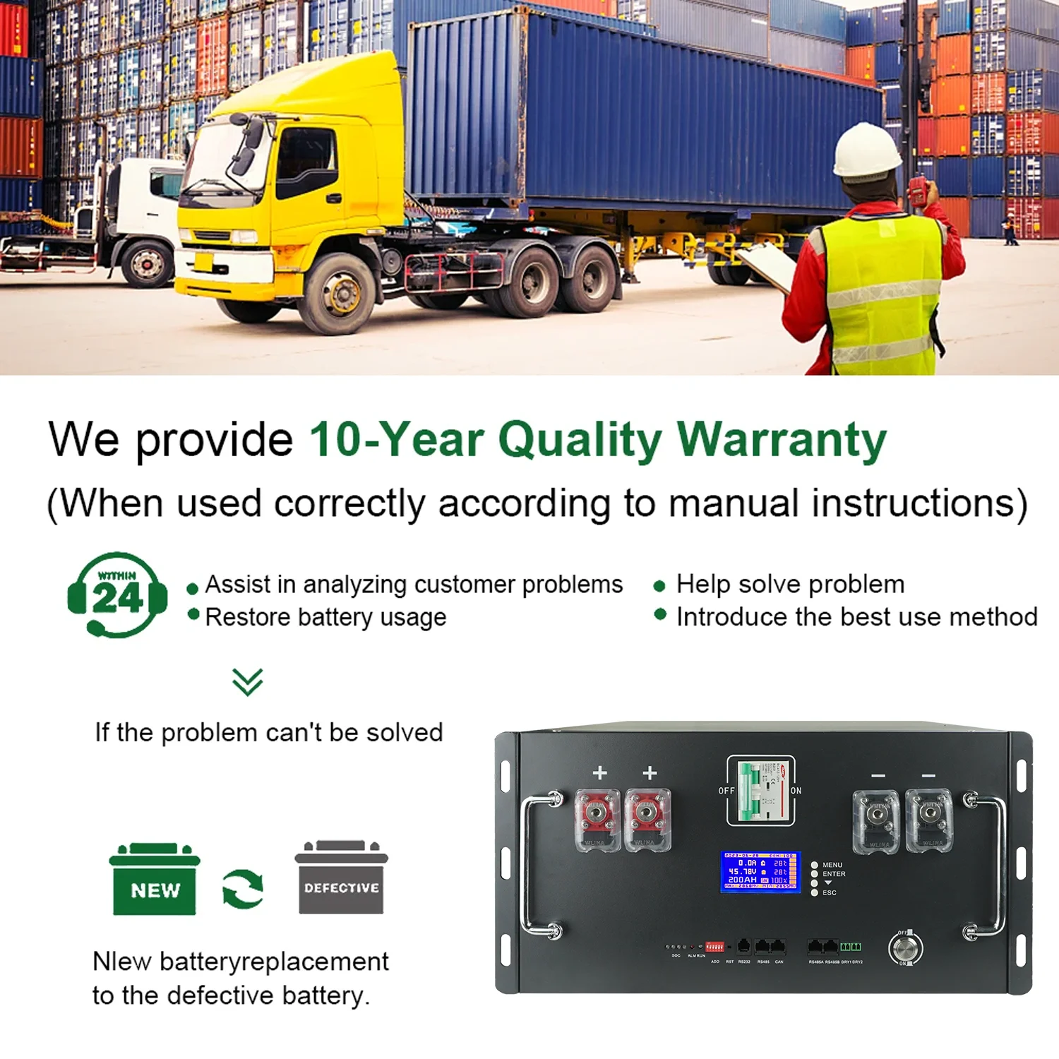 LiFePO4 Battery 48V 200Ah 10Kwh 16S BMS 51.2V 100Ah 120Ah 300Ah Lithium Battery Pack 6000+ Cycles CAN RS485 For Solar EU STOCK 6