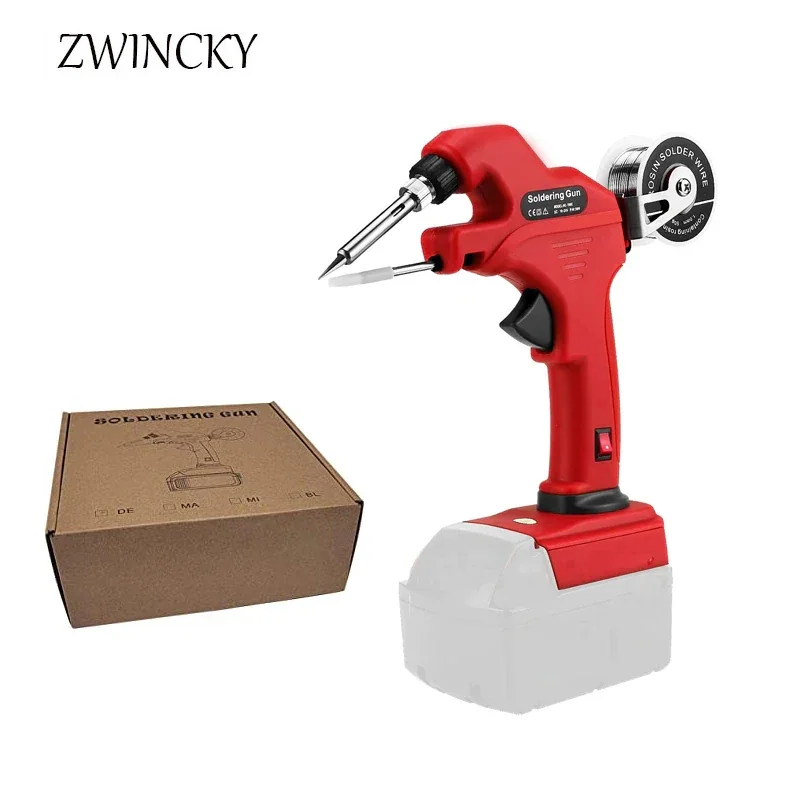 

Cordless Soldering Iron Kit Suitable for Milwaukee 18V Li-ion Battery 30s Quick Preheat Soldering Gun 30W for Repairing Welding